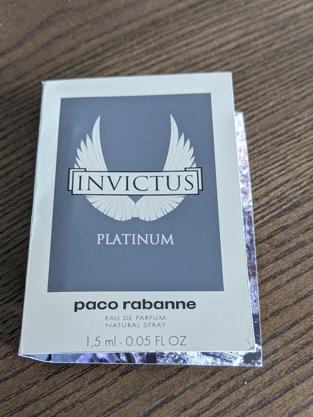 Paco Rabanne Invictus Platinum Sample - Silver & Gray 1.5ml